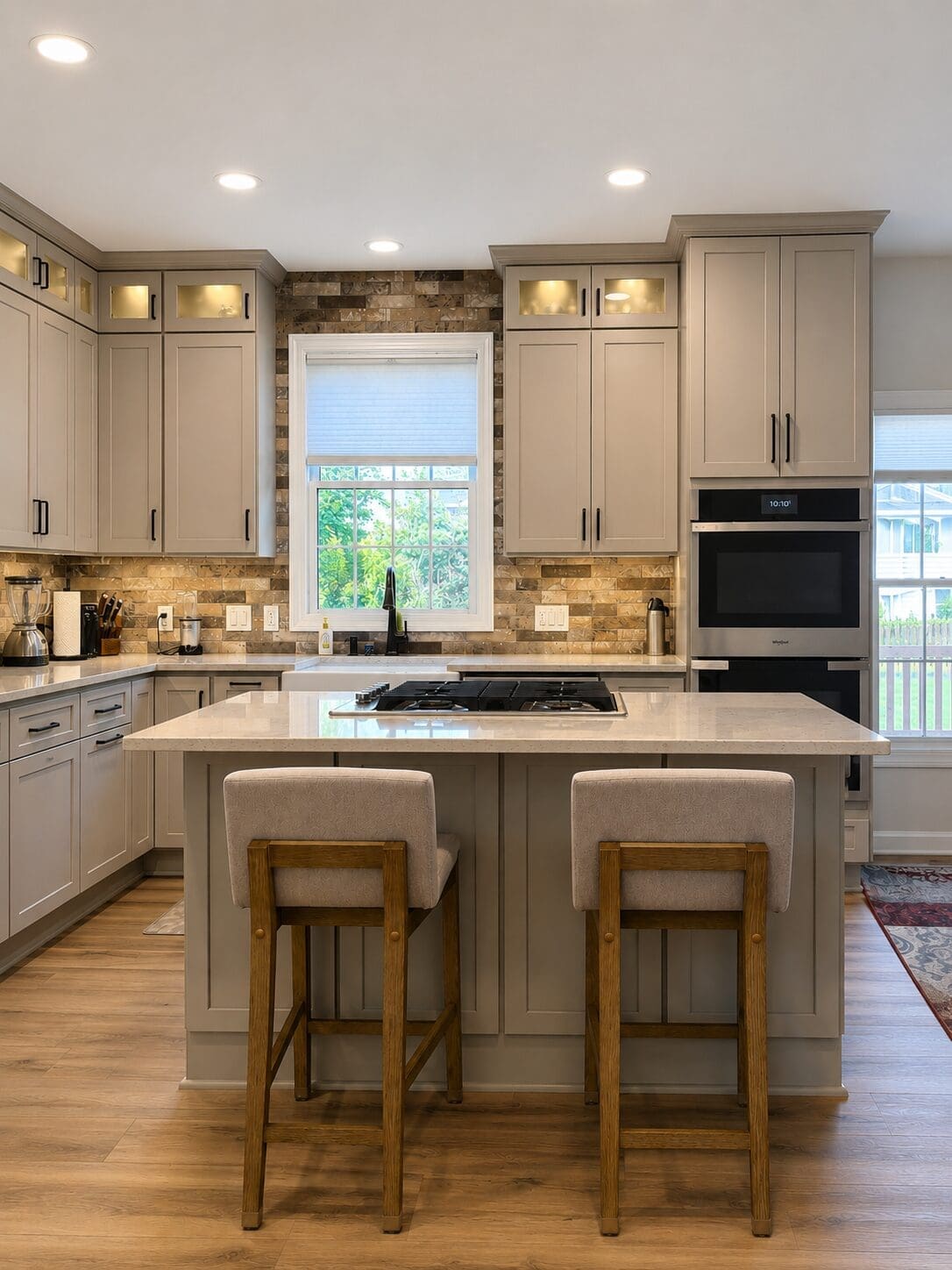 A picture of a Kitchen remodel done in Chantilly, Virginia by Select Kitchen & Bath.